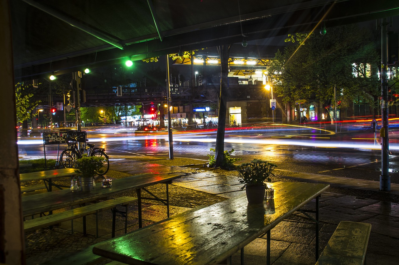 Image - long exposure nighttime night city