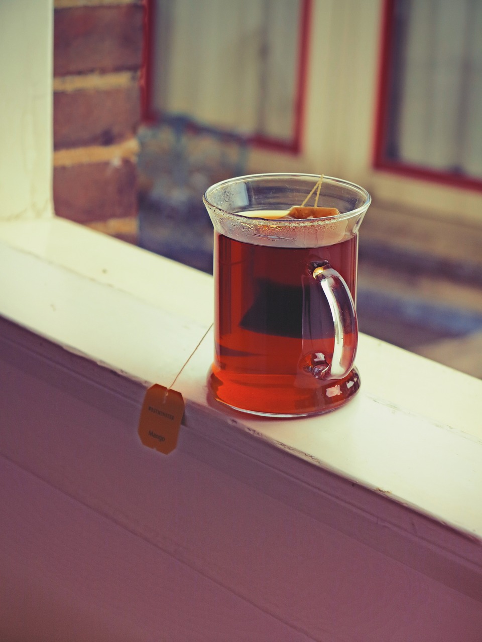 Image - tea mug glass window morning