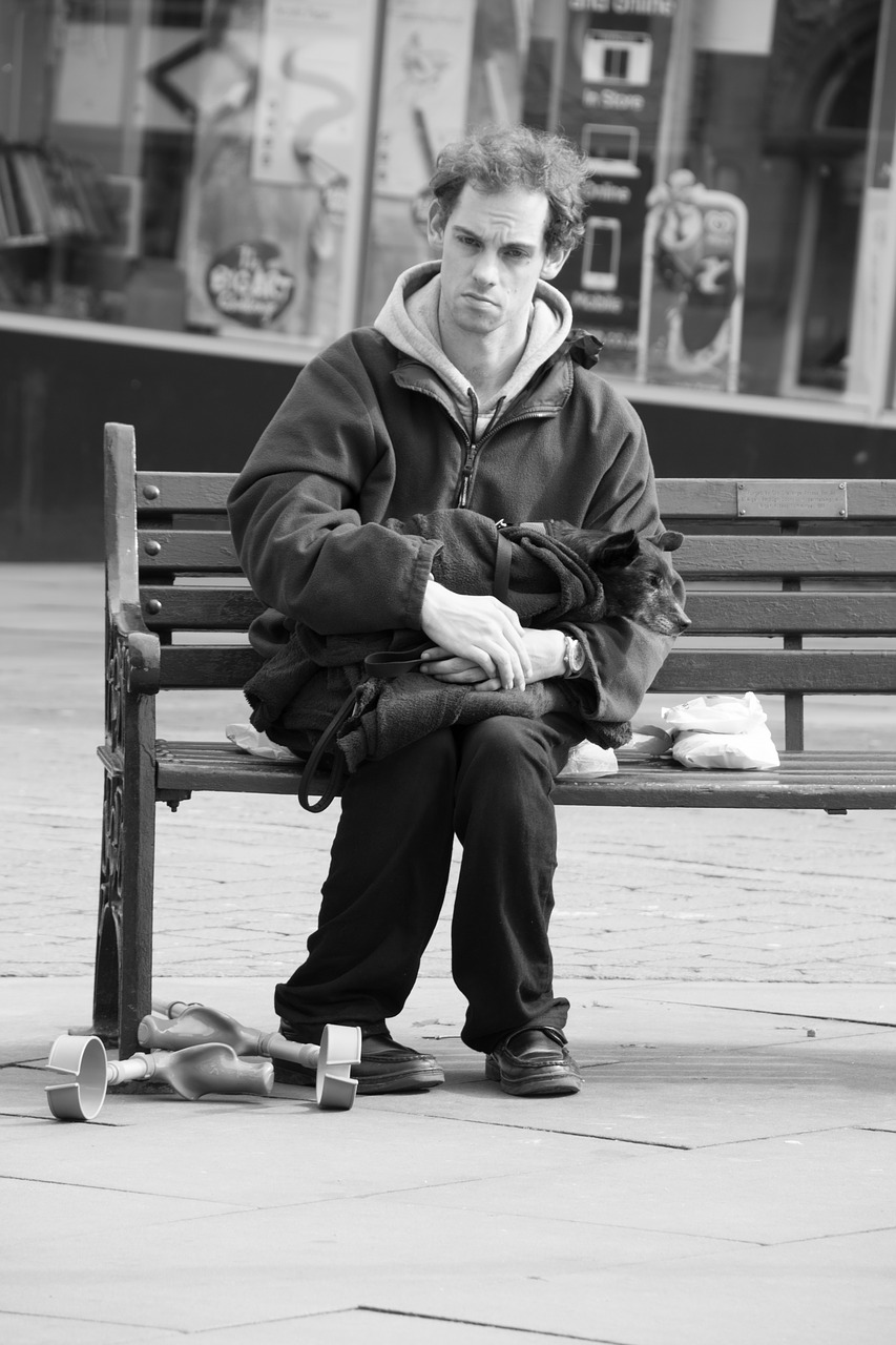 Image - man lonely street male sad