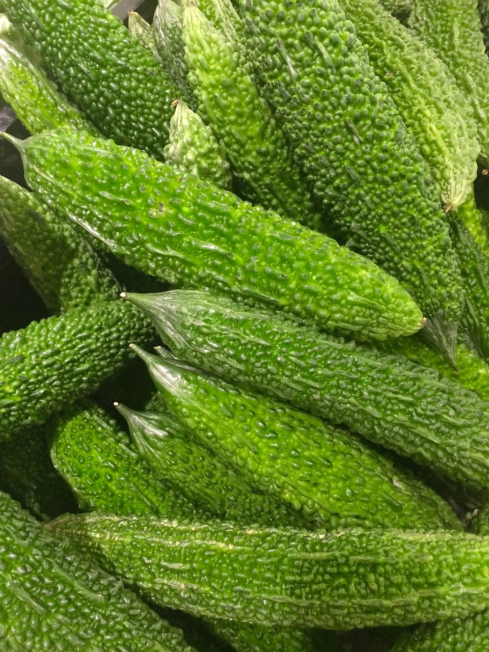 Image - bitter gourd goya green vegetables