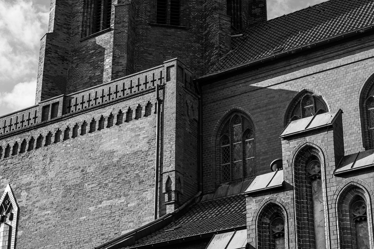 Image - church black white buxtehude