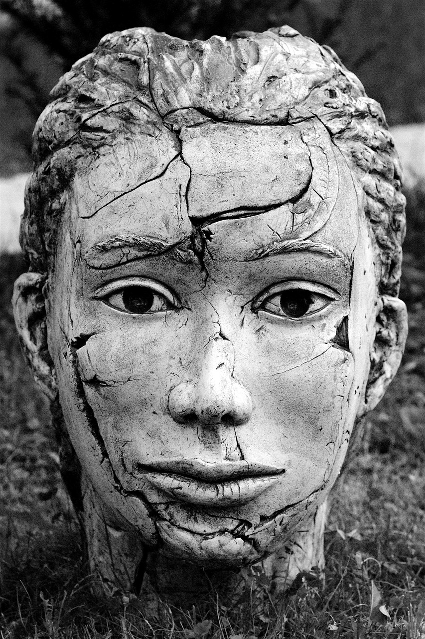 Image - mouth eyes nose face head statue