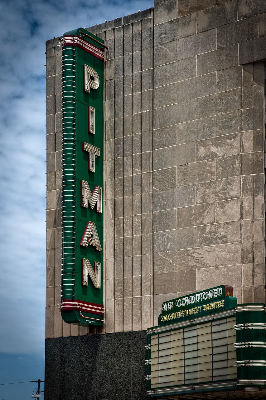 Image - pitman theatre theater sign marquee
