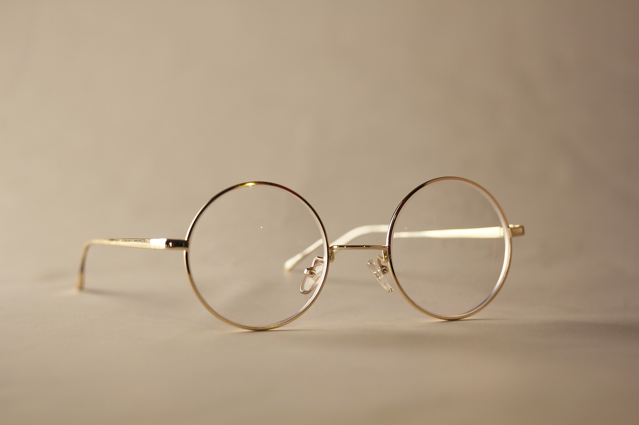 Image - glasses retro gold