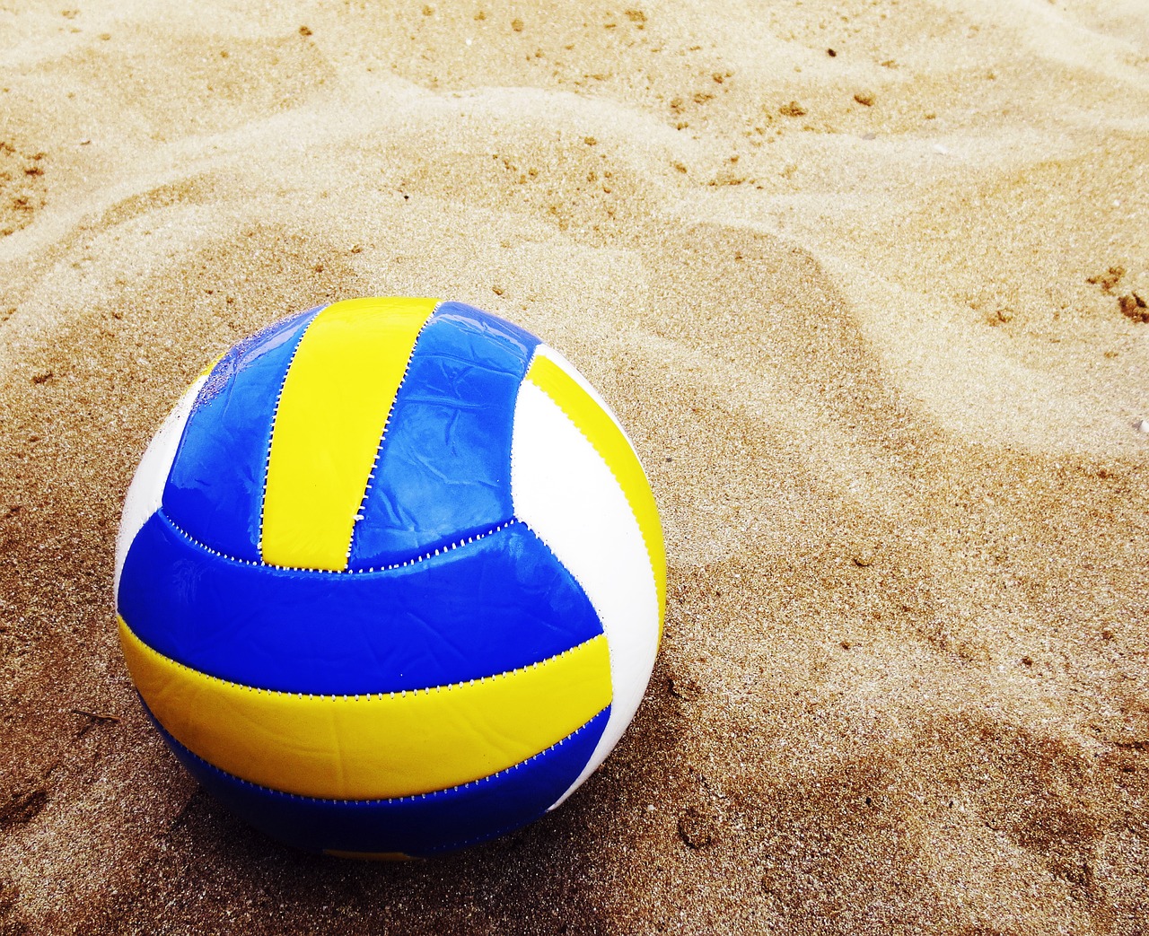 Image - beach volleyball ball sand beach