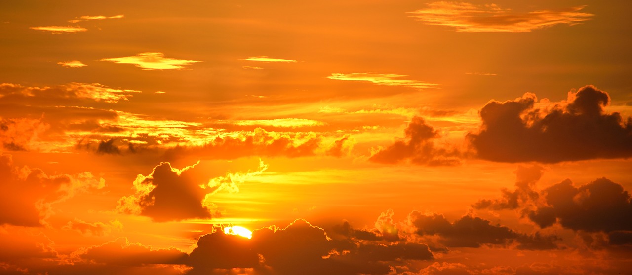 Image - vibrant color sunrise orange