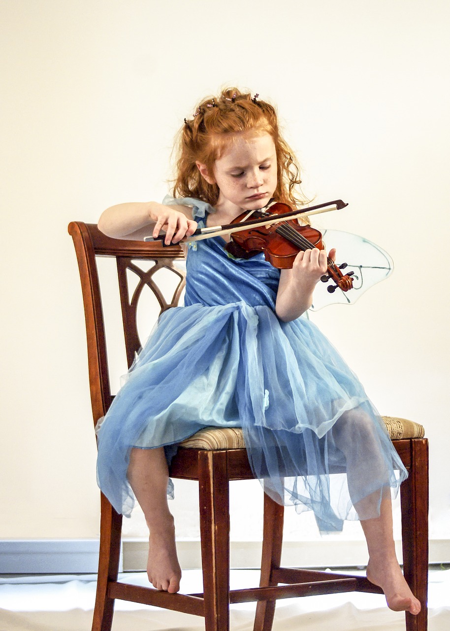 Image - violin child girl music instrument