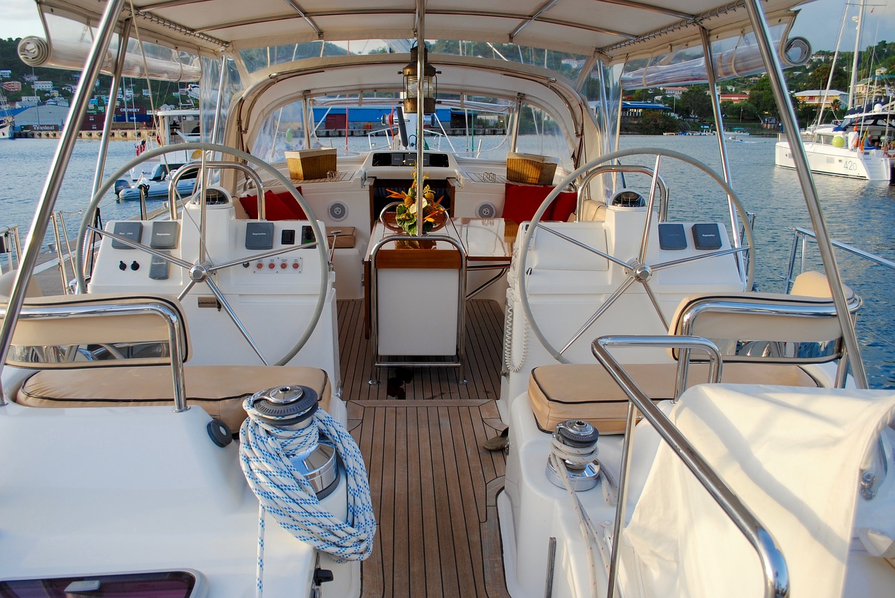 Image - sailboat cockpit gear boat