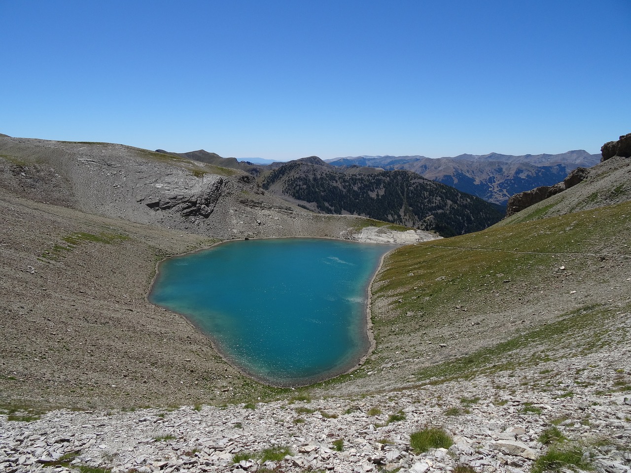 Image - lake early cayolle pass cayolle