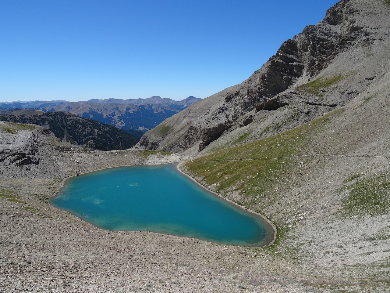 Image - lake early cayolle pass cayolle