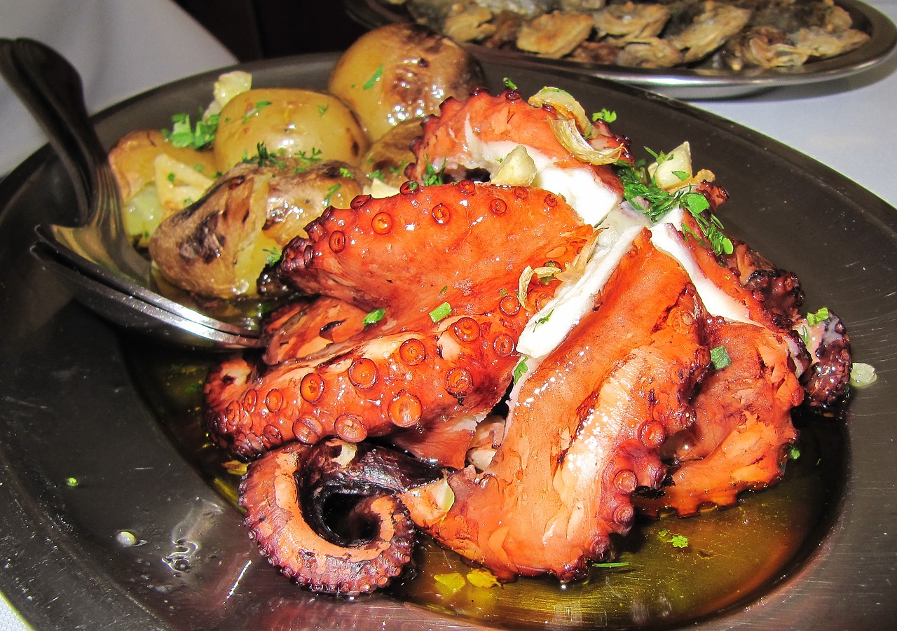 Image - squid fried food dining potatoes