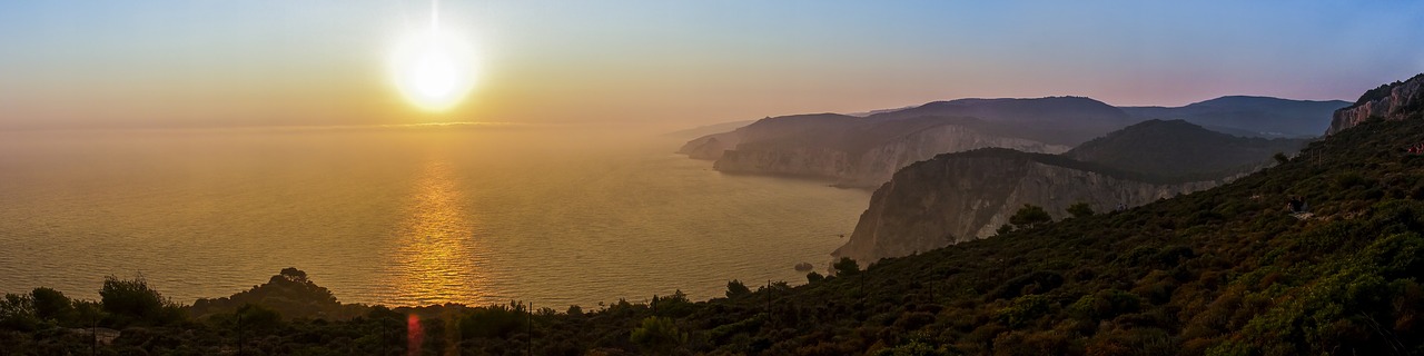 Image - sunset zakynthos greece ocean