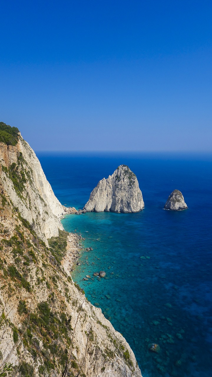 Image - cliff zakynthos greece sea rock