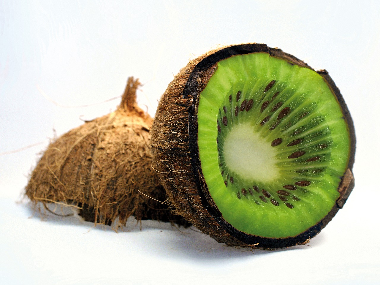 Image - coconut kiwi fruit vitamin slice