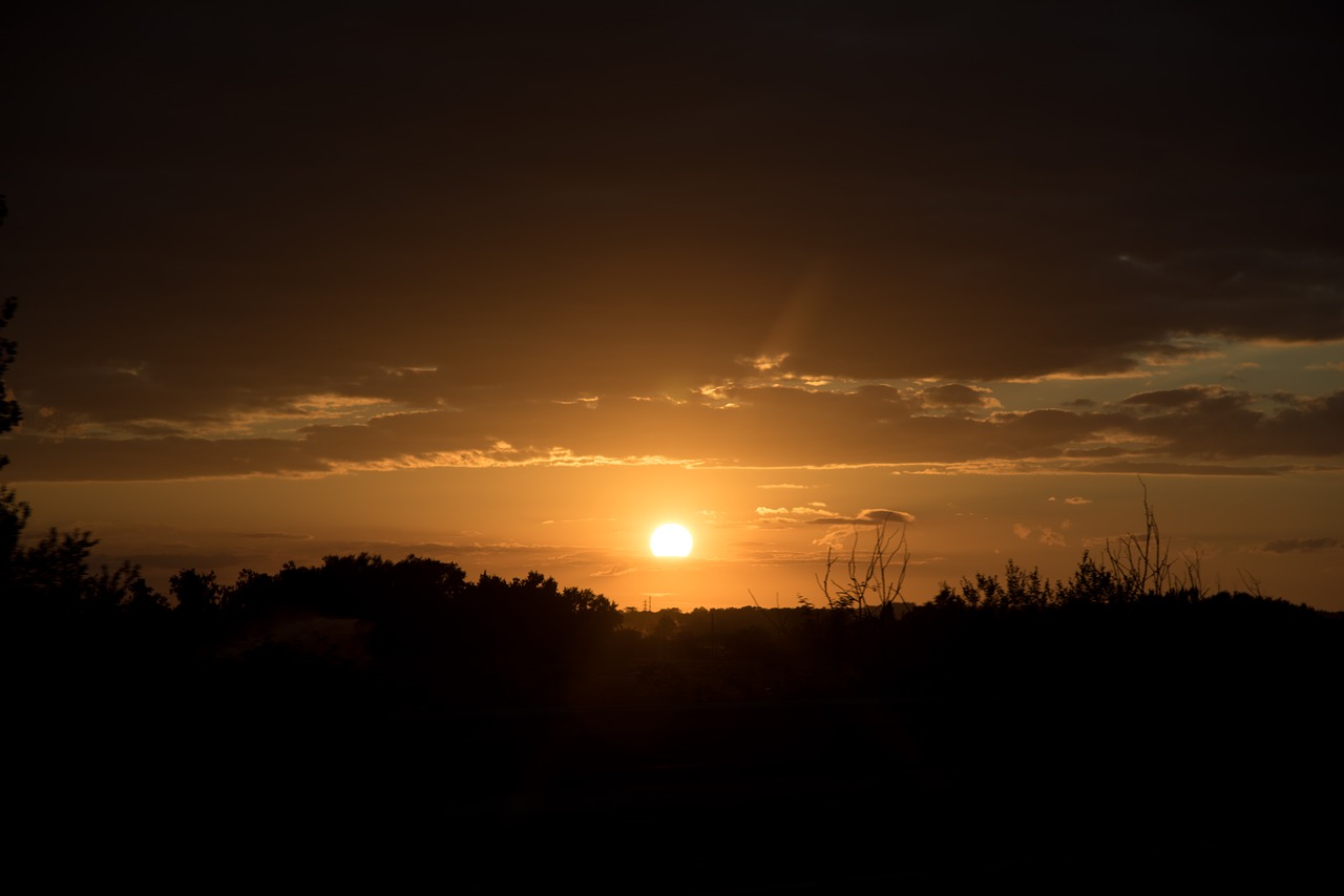 Image - sunset france dordogne evening