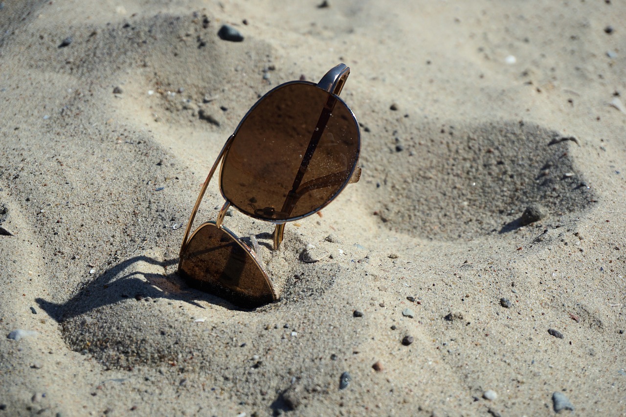 Image - sunglasses beach sand baltic sea