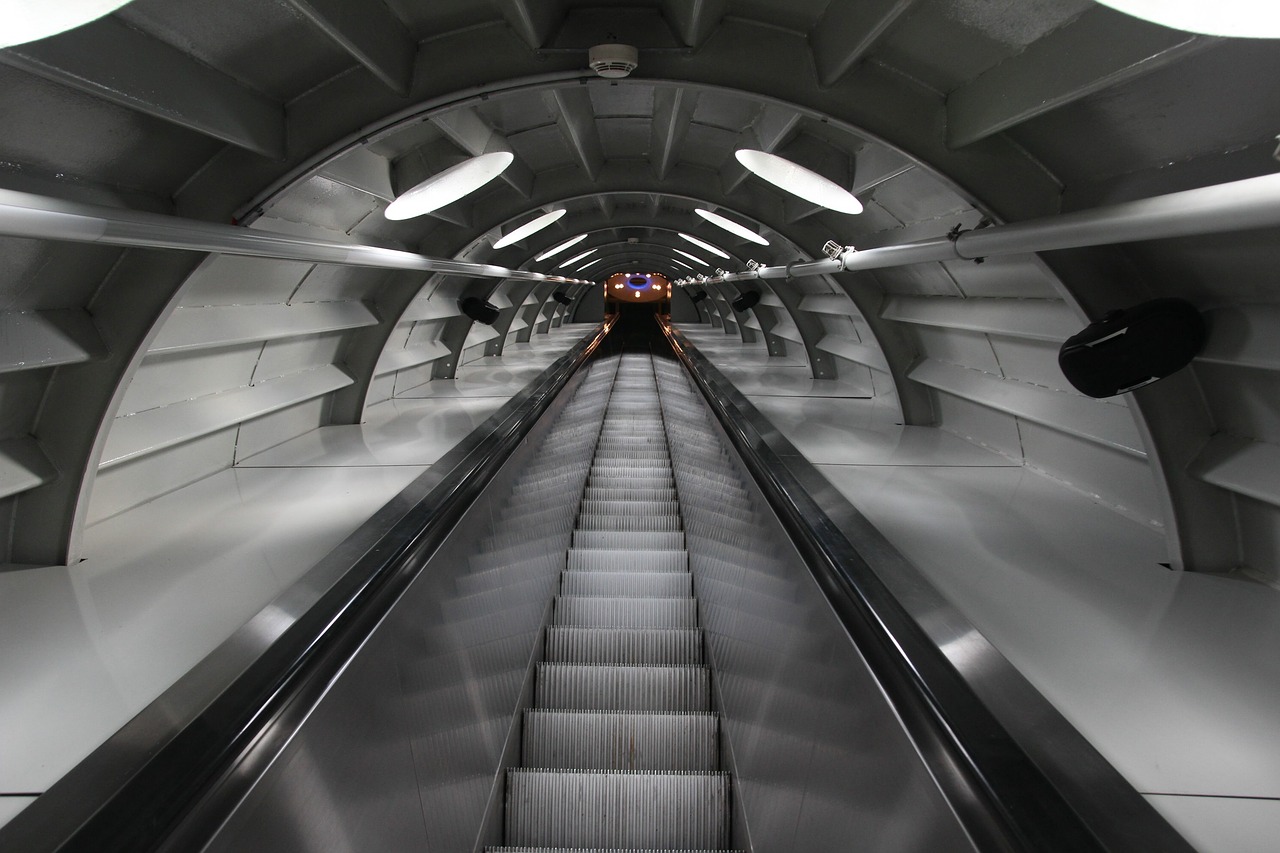 Image - escalator atomium brussels landmark