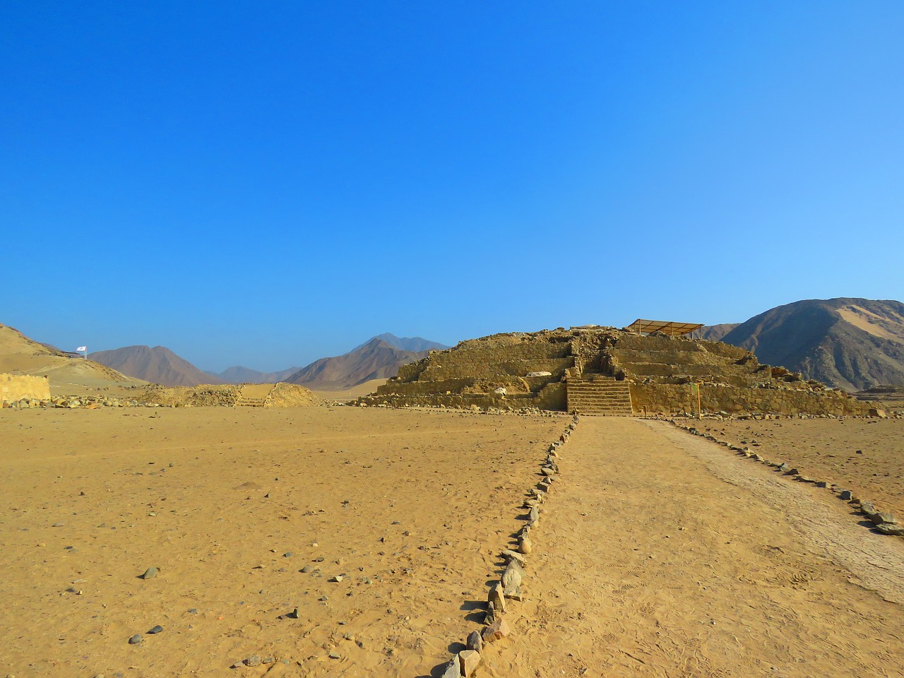 Image - landscape desert caral peru