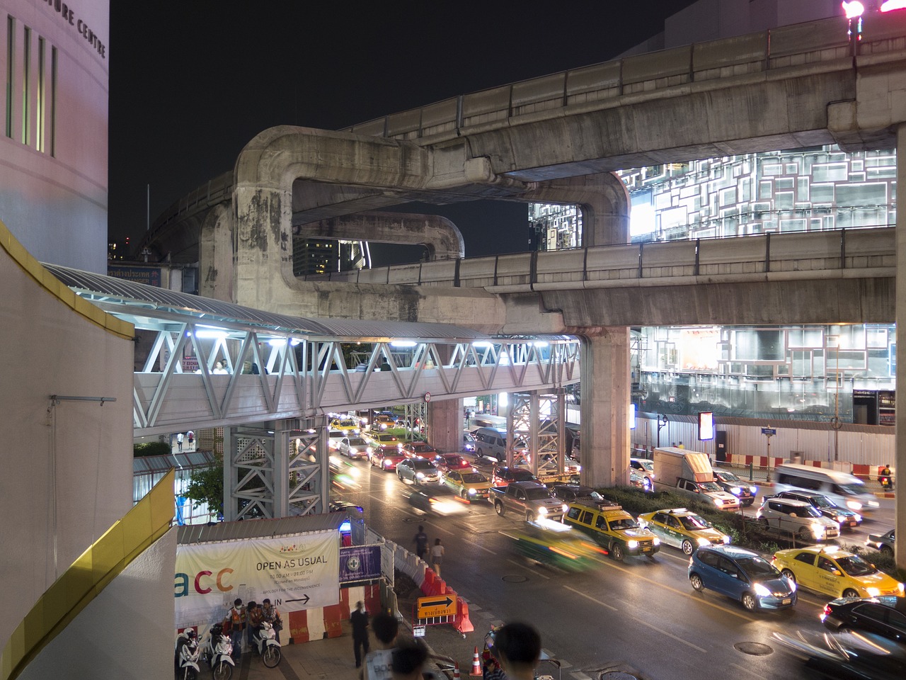 Image - bangkok skytrain light city speed