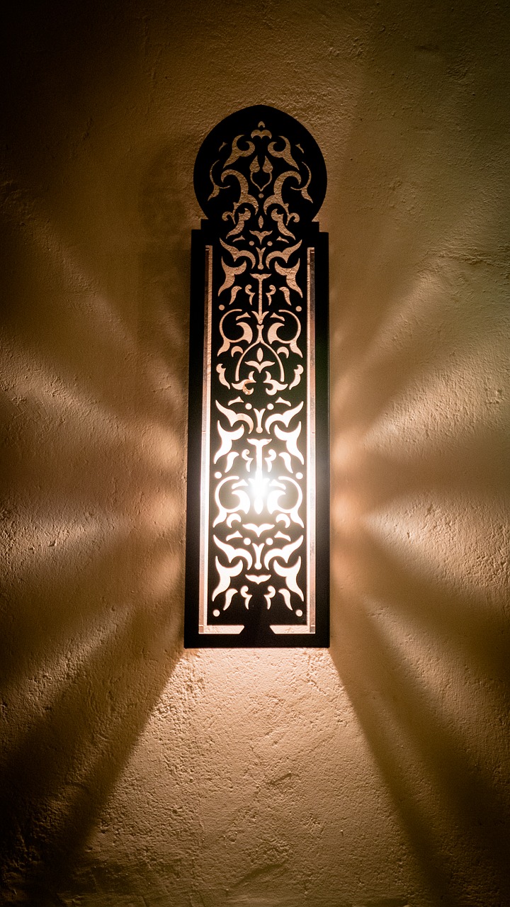 Image - wall light light beam oriental