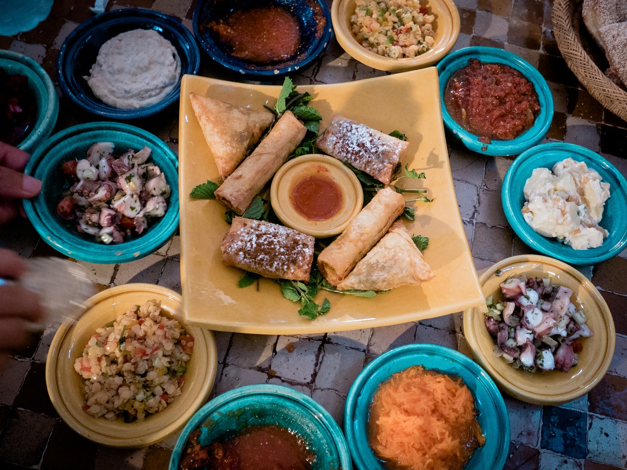 Image - shells appetizers dips dumplings