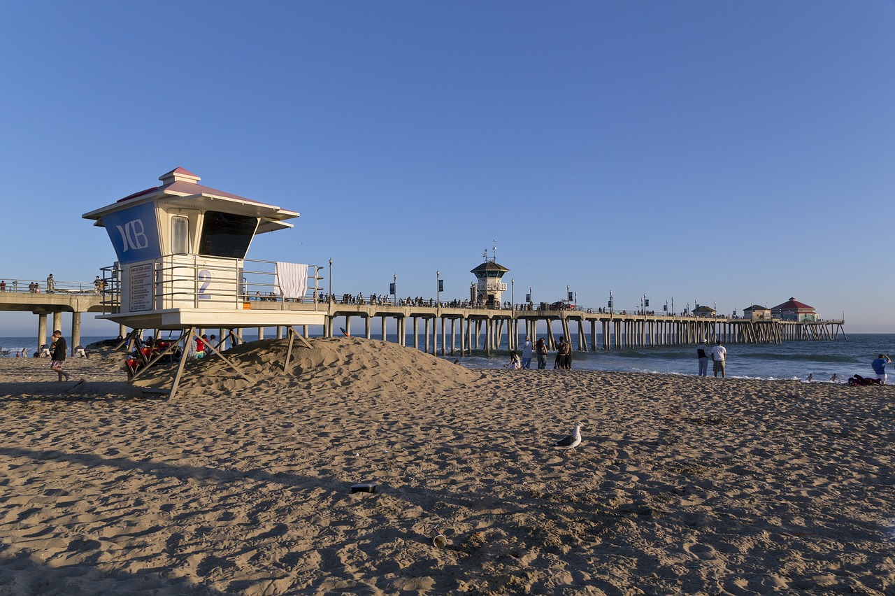 Image - huntington beach ocean sand