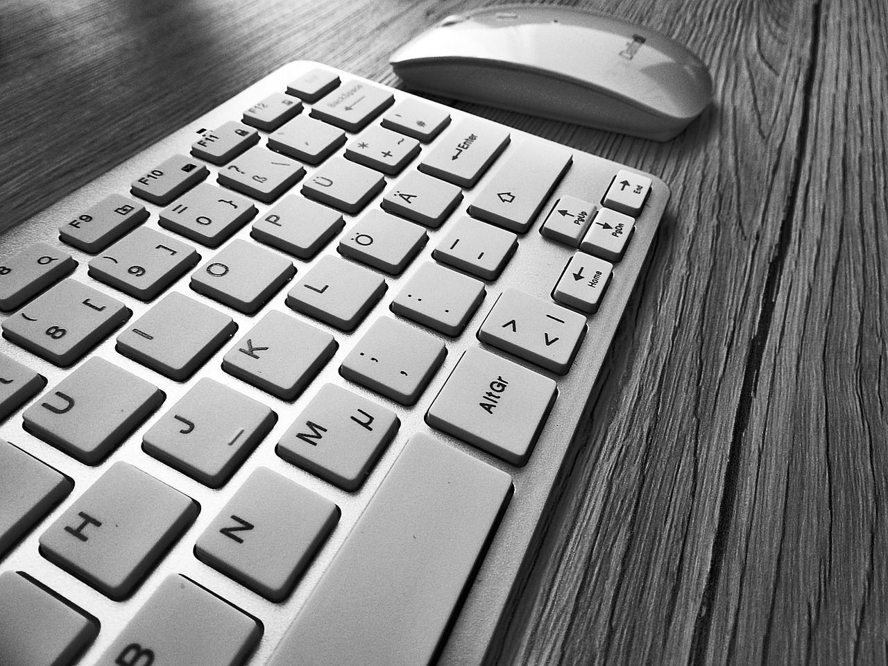 Image - keyboard mouse desk workplace