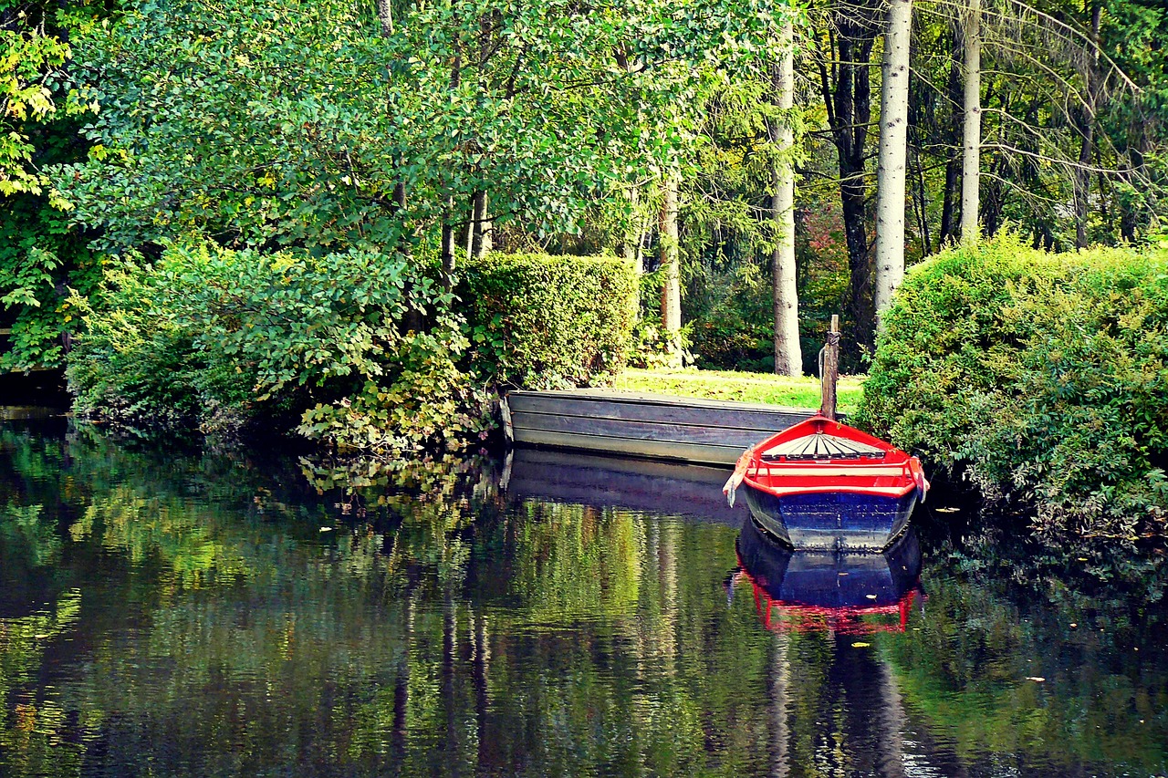 Image - rowing boat boot lake pier water