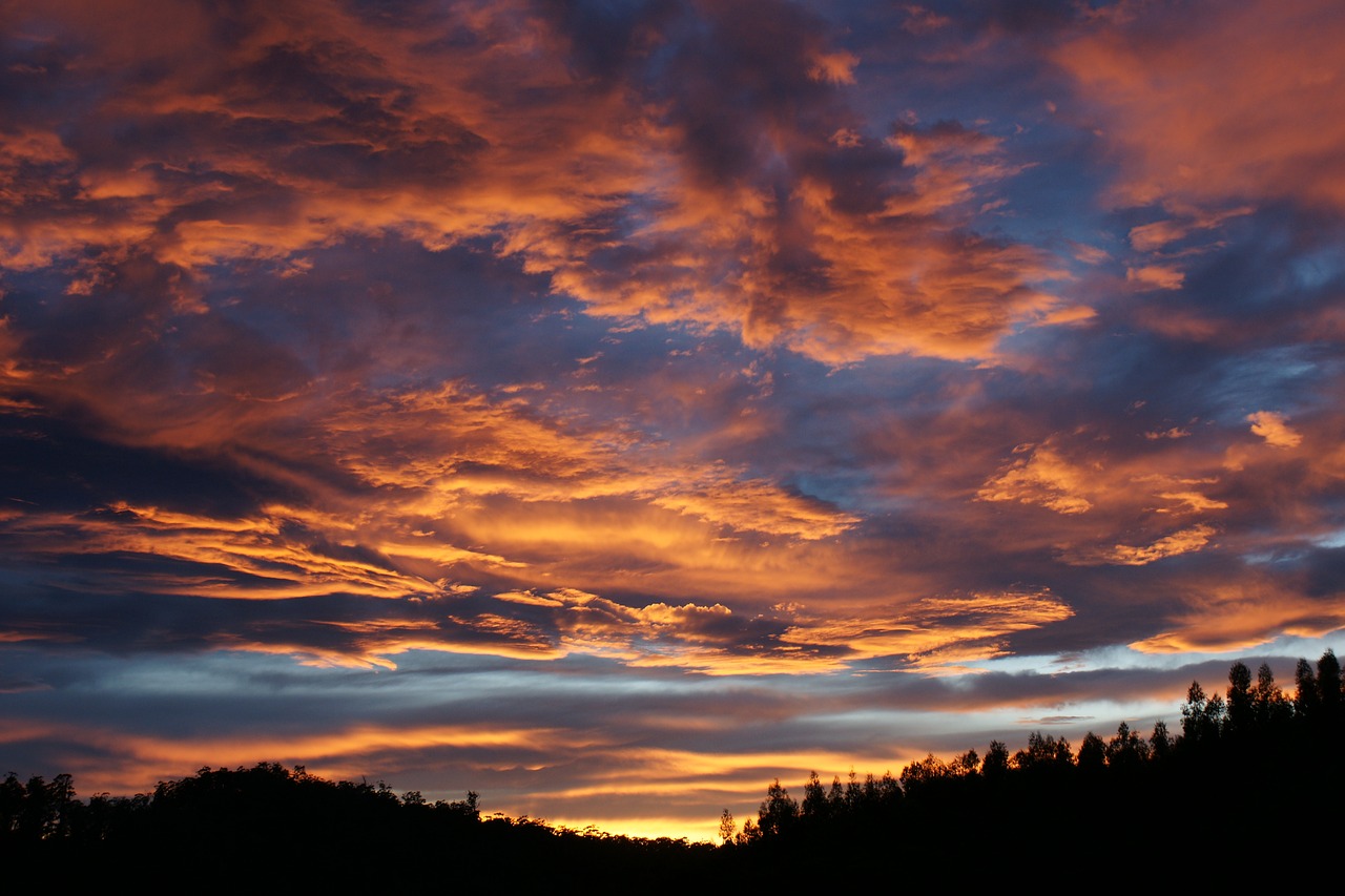 Image - sky clouds night sunset dark