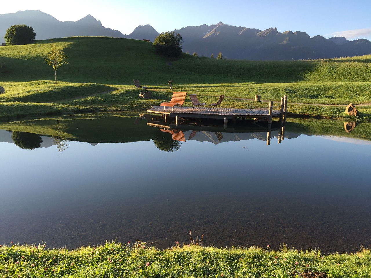 Image - fiss lake rest mountains autumn