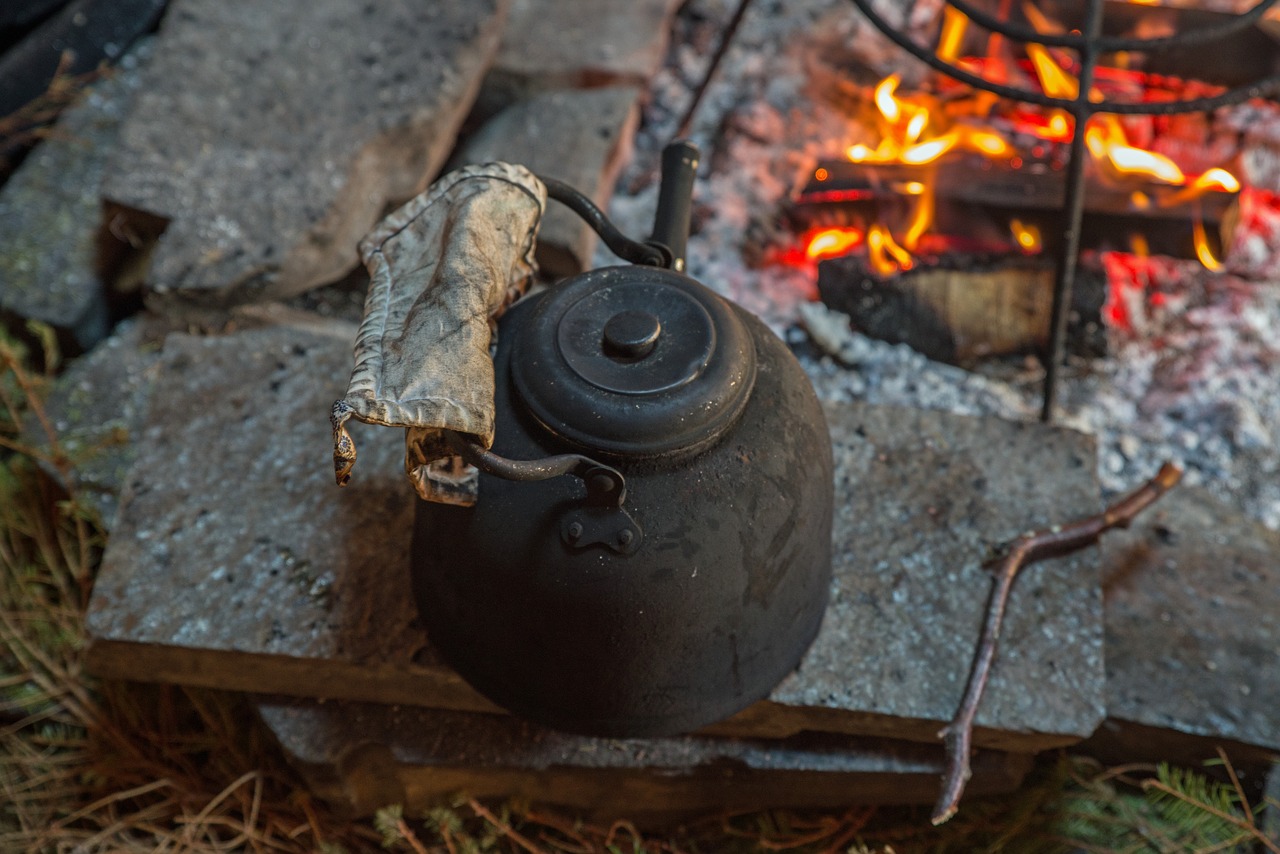 Image - coffee fire pot sweden fjäll hot