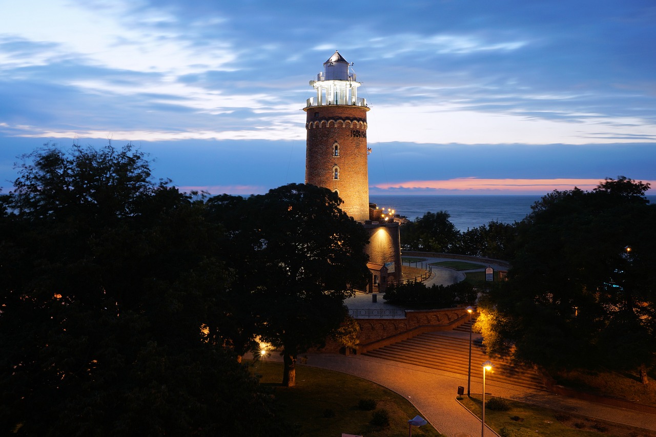 Image - lighthouse kołobrzeg baltic sea sea