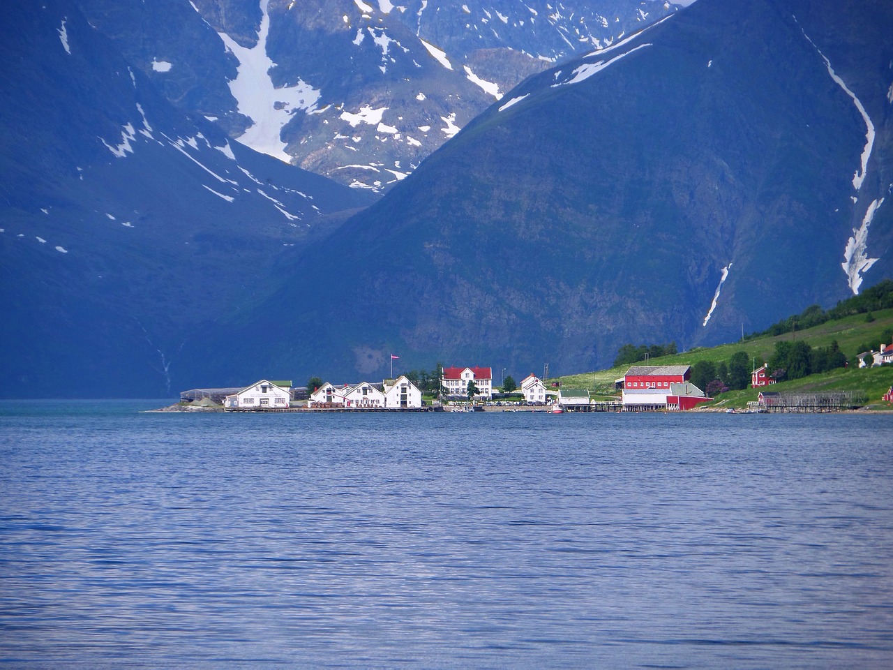 Image - fjord village sea travel