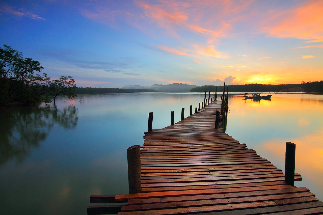 Image - sunrise superb moment jetty