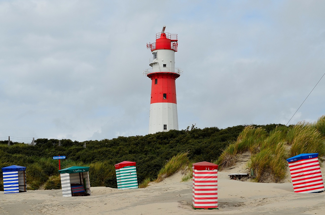 Image - lighthouse daymark borkum shipping