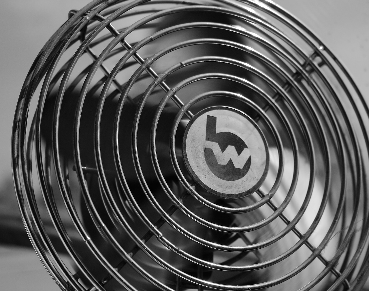 Image - fan black and white cooling device