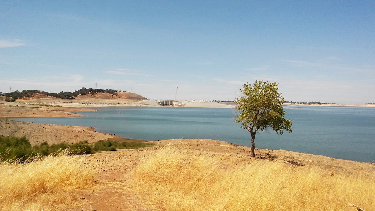 Image - folsom lake folsom dam water sky