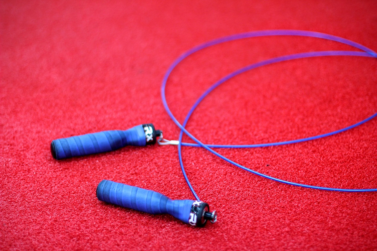 Image - skipping rope handle blue