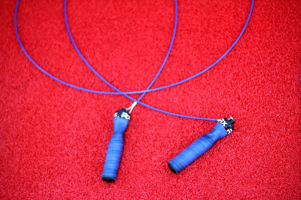 Image - skipping rope handle blue