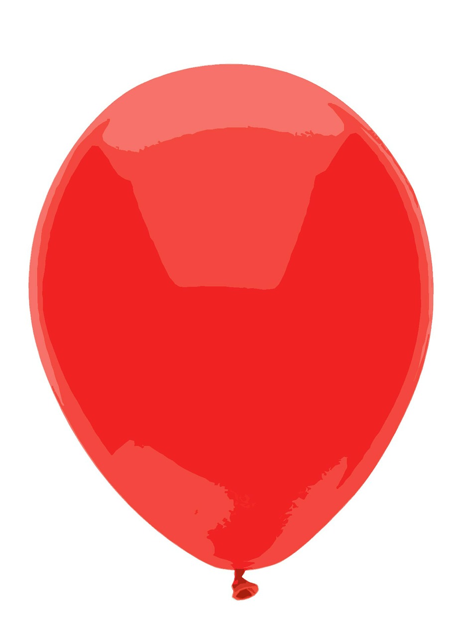 Image - red balloon clip art drawing