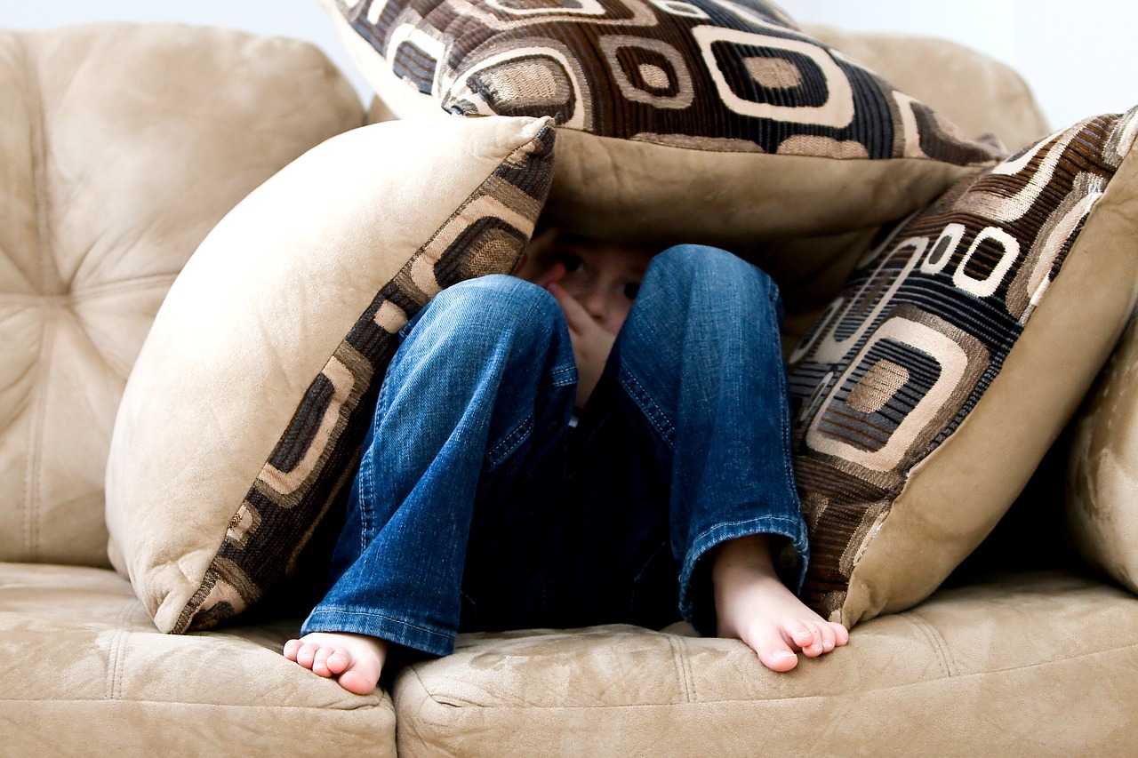 Image - little boy hiding sad child fear