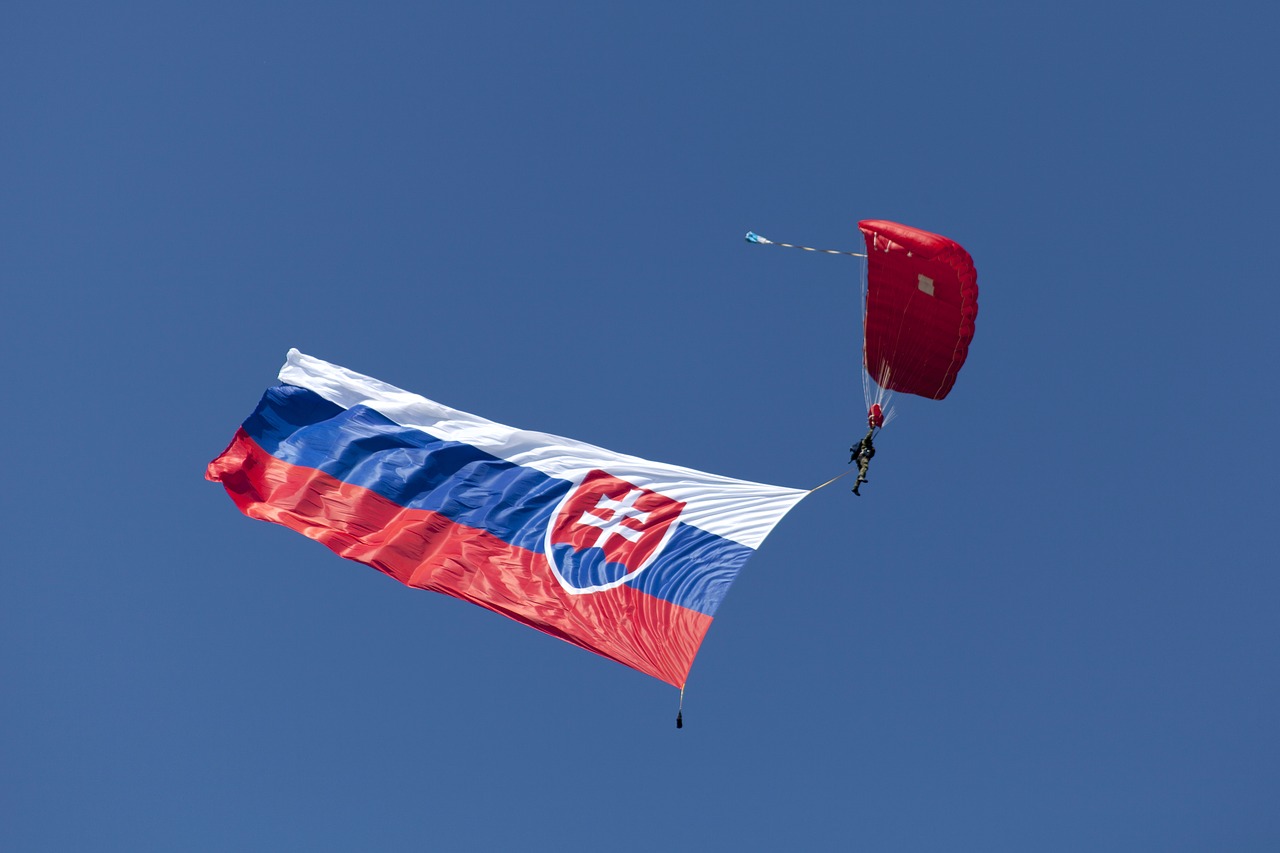 Image - slovak flag pledge paragliding