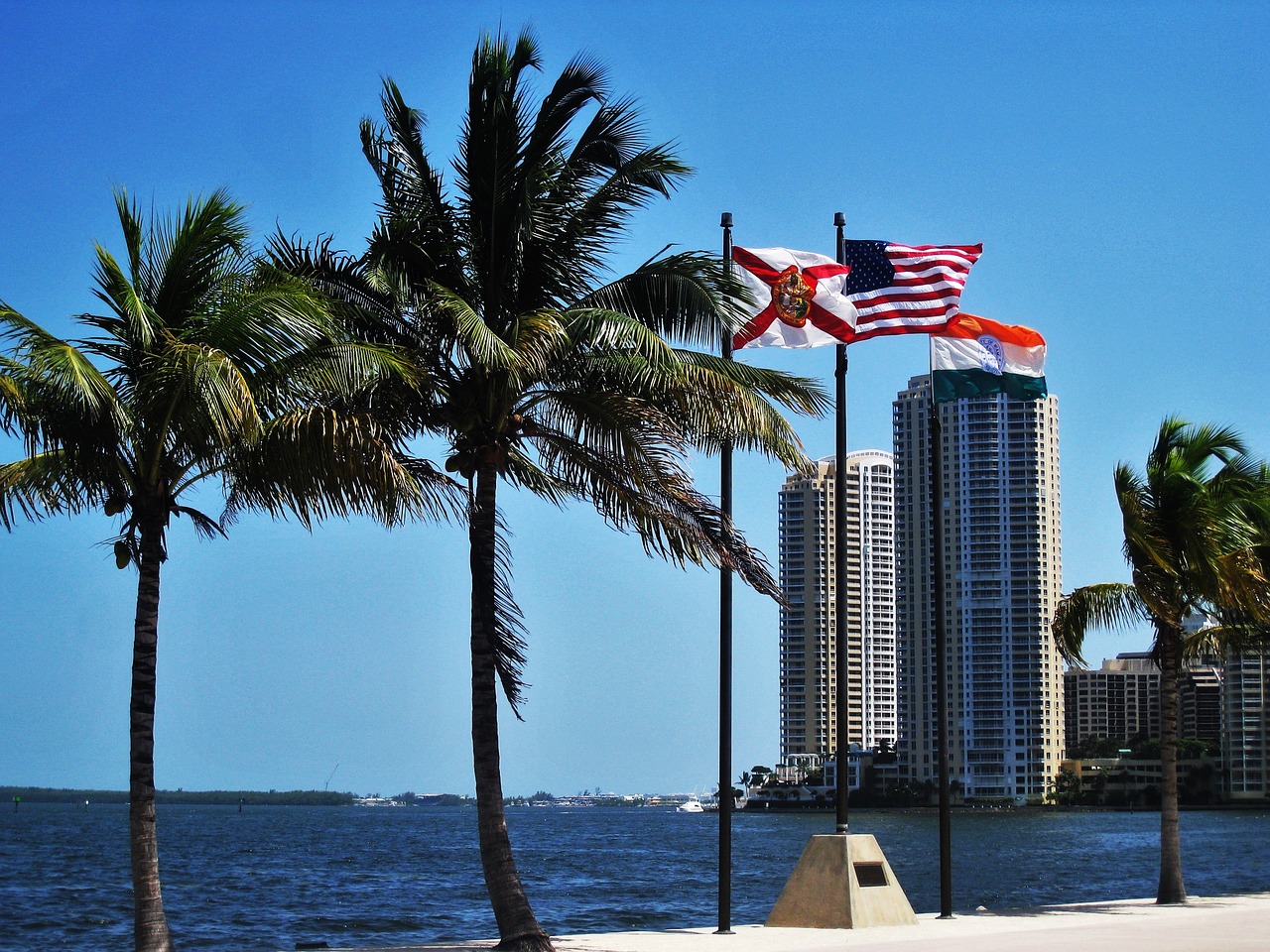 Image - miami florida flags usa