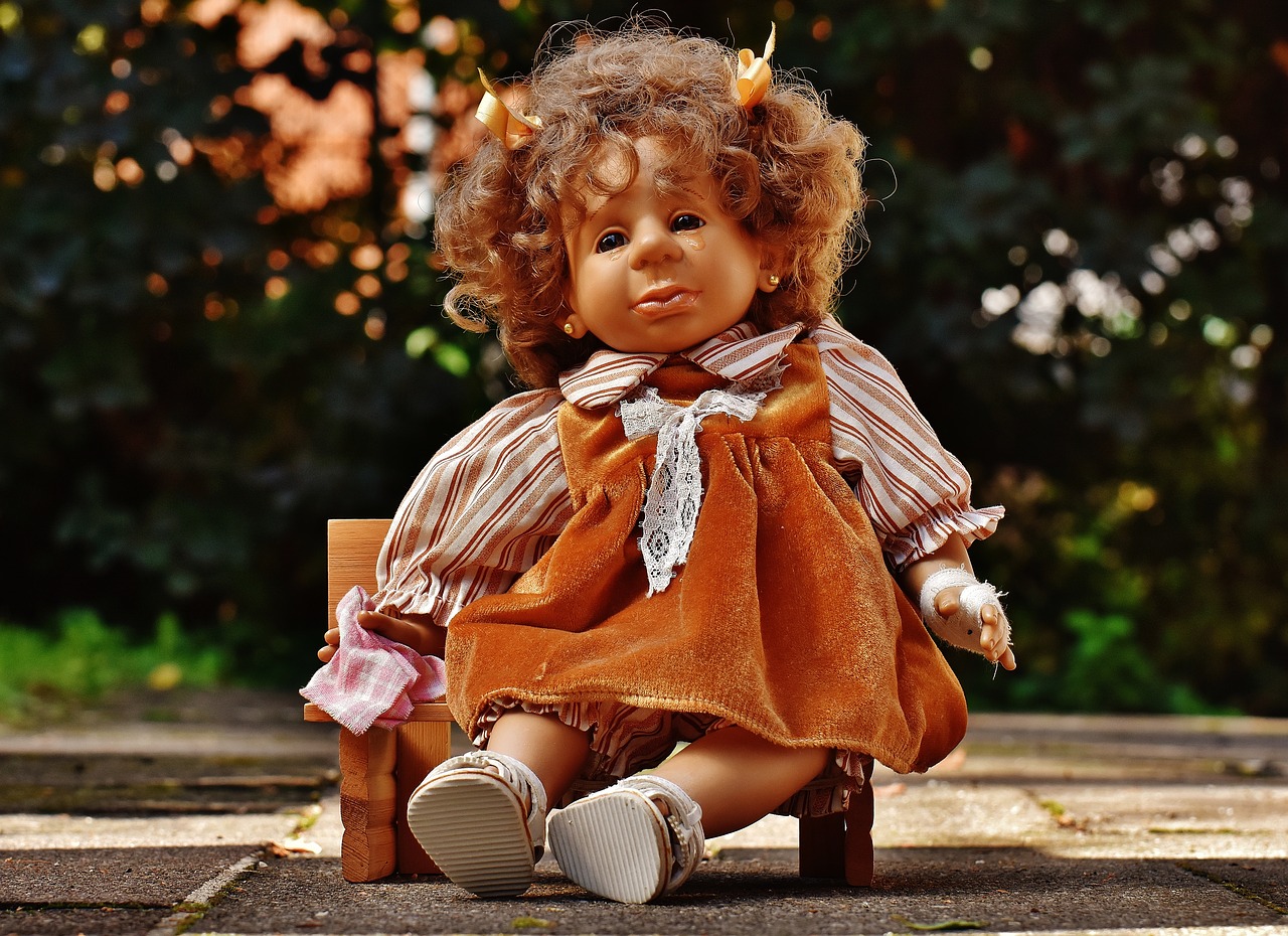 Image - doll girl cry injured tears sweet