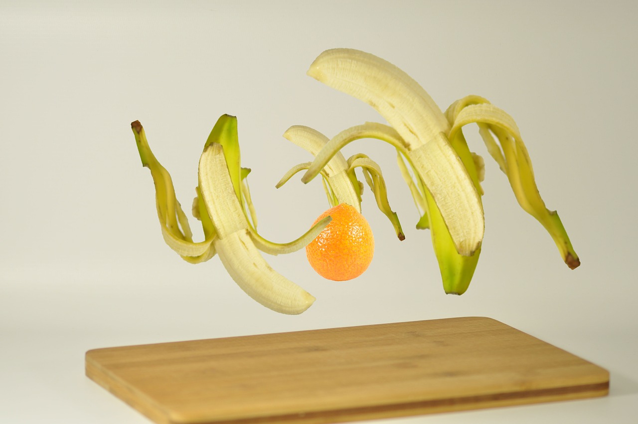 Image - floating fruit banana