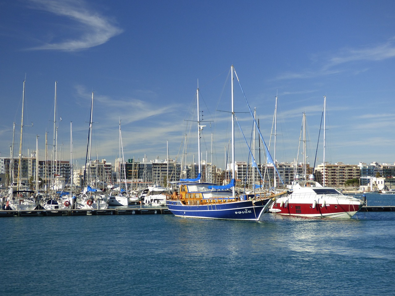 Image - burriana spain boats port blue