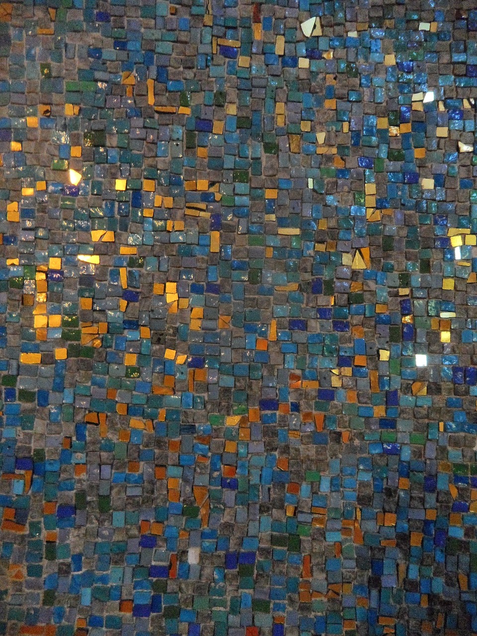 Image - mosaic abstract golden colorful