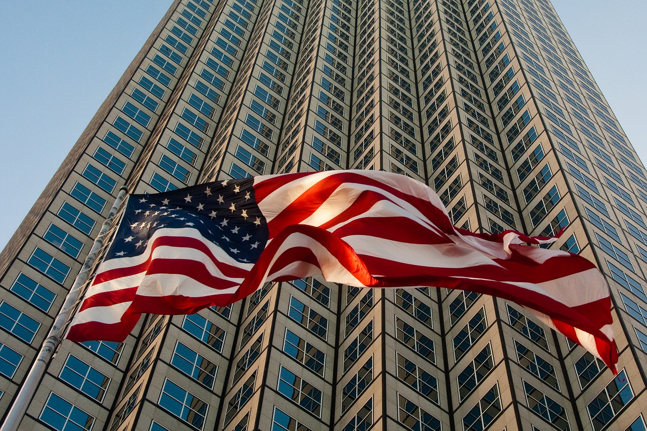 Image - miami skyscraper flag u s