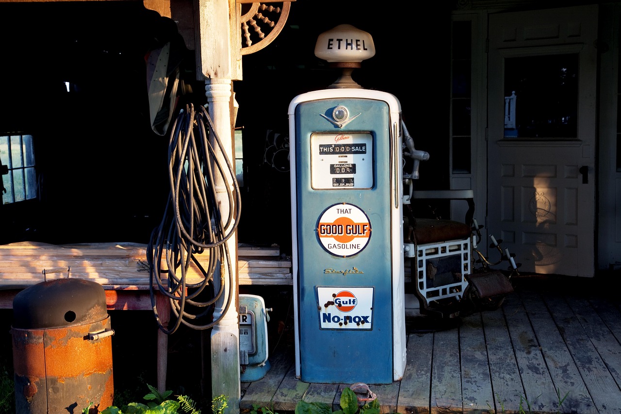 Image - petrol stations antique gas pump