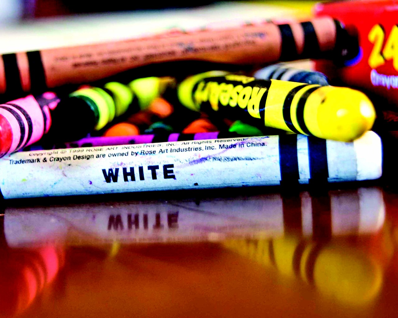 Image - crayons white color children art